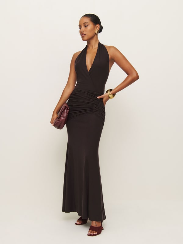 Arden Knit Dress - Black Currant